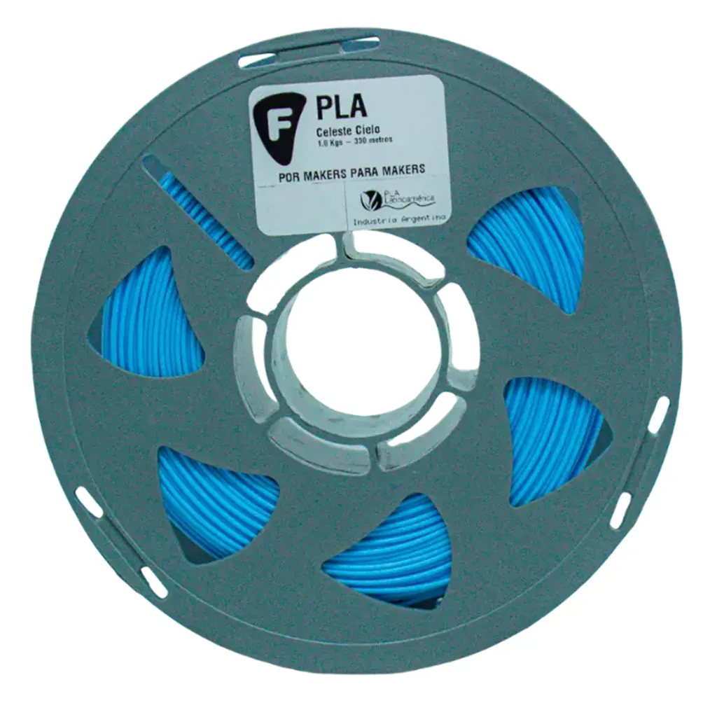 Filamento Filar FDM Pla Celeste Cielo