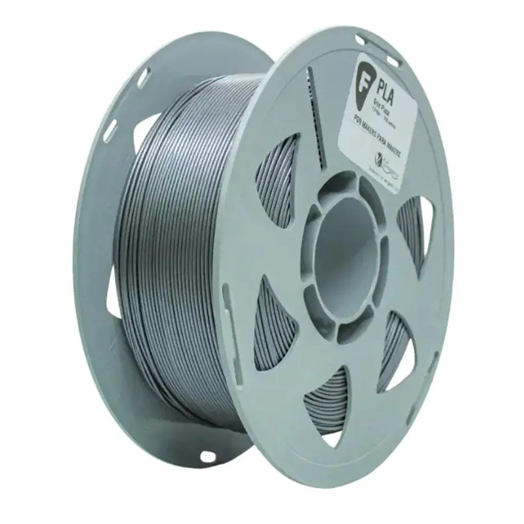 Filamento Filar FDM Pla Gris Plata