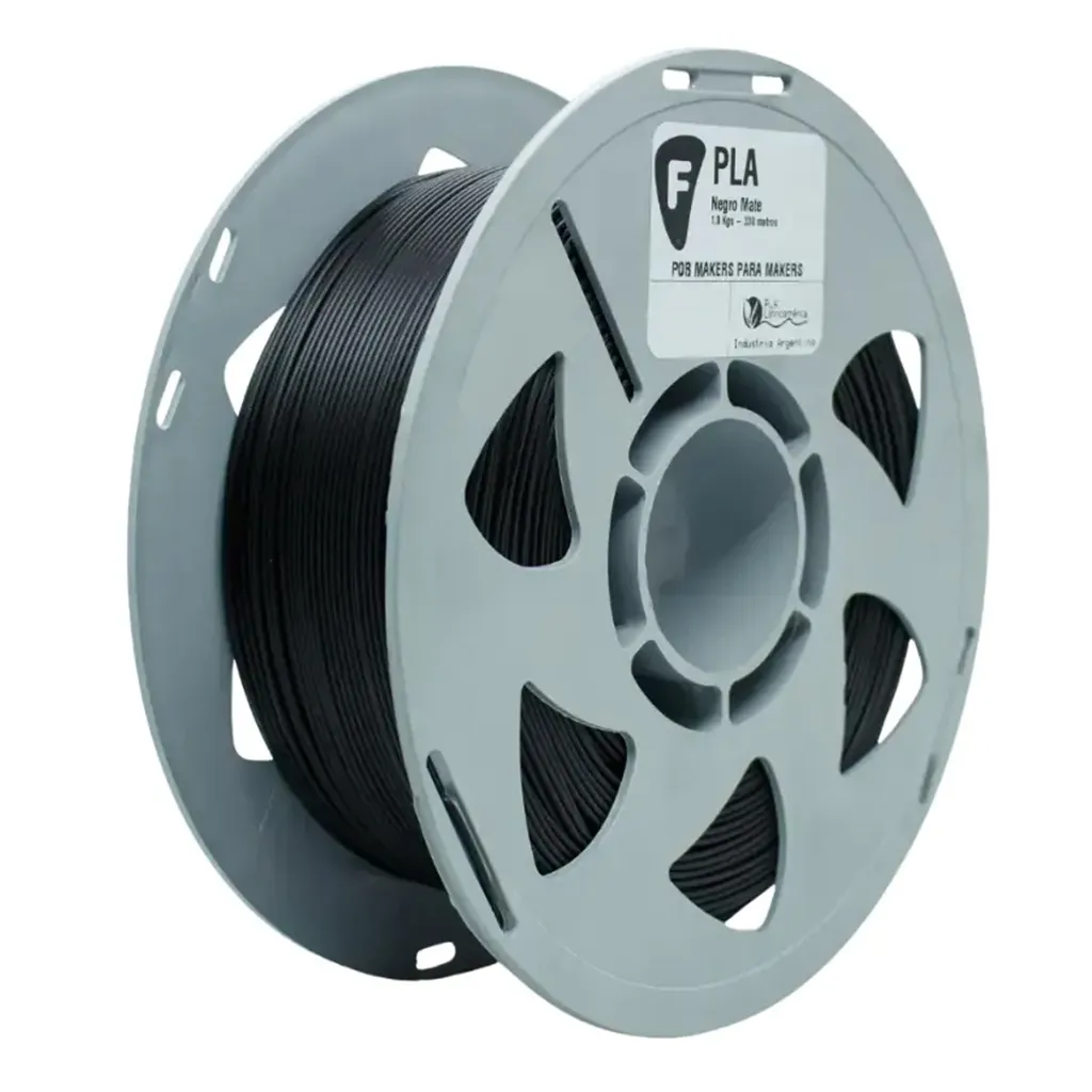 Filamento Filar FDM Pla Negro Mate