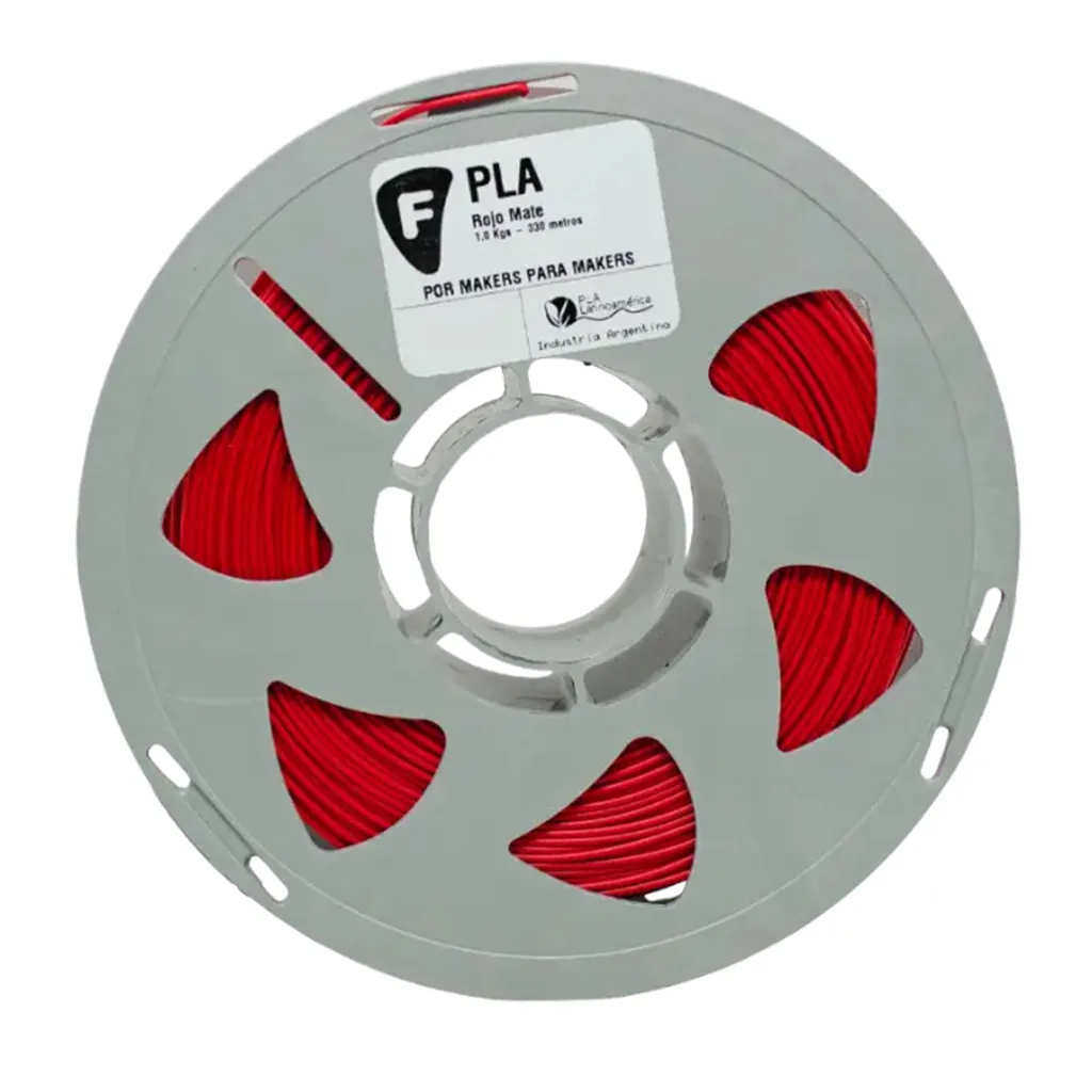 Filamento Filar FDM Pla Rojo Mate